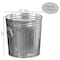 Gardenised 7 gal Round Outdoor Can, Silver, Galvanized Steel, 13 in QI004750 - alternate 4
