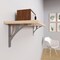 Shelf-Made Manhattan 201 Series Premium Decorative Shelf Bracket, 500 lb, 12 in L, 10 in H, Steel RP-201MN-12SN - alternate 2