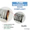 Kable Kontrol PVC Open Slot Wire Duct, 1" W x 1" H x 6.5' L, Gray, 16 PC/PK PFOS1X1-16 - alternate 5