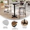 Flash Furniture 31.25" RND Tabletop, Seamless Surface Technology, Gray Faux Concrete, 22x22 Black Bar Height X-Base ST-RD31-CMGY-T2222B-GG - alternate 3