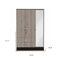 Homeroots 71" Brown and Black Mirrored Two Drawer Combo Dresser 403744 - alternate 3