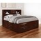 Homeroots Merlot Solid Wood King Bed Frame With Eight Drawers 383806 - alternate 2