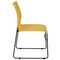 Flash Furniture Yellow Plastic Stack Chair, PK5 5-RUT-2-YL-GG - alternate 3