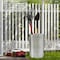 Gardenised Galvanized Steel 17 Gallon Durable Weather-Resistant Trash Can with Lid and Handles QI004754 - alternate 2
