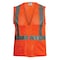 Reflective Apparel ANSI Type R Class 2 Seven Pocket Mesh Breakaway Vest 508ST-OR-MD - alternate 1