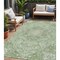 Homeroots 5' X 8' Artichoke Green And Ivory Medallion Washable Indoor Outdoor Area Rug 617450 - alternate 1