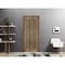 Sartodoors Lite Slab Barn Door Panel 42x96 Walnut Solid Core Modern Interior QUADRO4111S-WLN-4296 - alternate 1