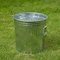 Gardenised 7 gal Round Outdoor Can, Silver, Galvanized Steel, 13 in QI004750 - alternate 5