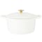Crockpot Artisan 7 Quart Round Enameled Cast Iron Dutch Oven with Lid in Linen 137366.02 - alternate 1