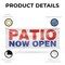 Signmission Patio Now Open, 36 Inch x 96 Inch, Vinyl Banner B-96-30780 - alternate 3