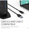 Plugable Technologies PLUGABLE USB 3.0 AND USB-C UNIVERSAL LAPTOP DOCKING STATION FOR WINDOWS AND MAC UD-3900Z - alternate 5