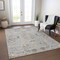 Homeroots 10' X 14' Gray Beige And Ivory Floral Washable Indoor Outdoor Area Rug 605478 - alternate 4