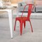 Flash Furniture Red Metal Indoor-Outdoor Stackable Chair CH-31230-RED-GG - alternate 3