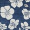 Homeroots 5' X 8' Navy Blue And Ivory Floral Washable Indoor Outdoor Area Rug 599899 - alternate 2