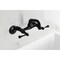 Kingston Brass Double-Handle Wall Mount Bar Faucet, Matte Black KS312MB - alternate 2