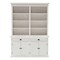 Homeroots 87" White Solid Wood Side Board with Hutch 397119 - alternate 1