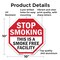 Signmission Stop Smoking This Is a Smoke Free F, 10 Inch X 10 Inch, Aluminum Metal Signs OC-A-10-88 - alternate 4