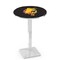 Holland Bar Stool Co 42" Chrome Ferris State Pub Table, 36" dia. Top L217C4236FerrSt - alternate 1