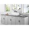 Kingston Brass 33" Cast Iron Single Bowl Wall Mount Kitchen Sink, White GCKWS331916 - alternate 3