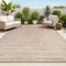 Jonathan Y Finn Modern Farmhouse Pinstripe Brown/Natural 5 ft. x 8 ft. Indoor/Outdoor Area Rug TSN102B-5 - alternate 1