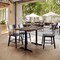 Flash Furniture 48" x 30" Tabletop, Seamless Surface Technology, Dark Brown and 5" x 22" Black Table Height T-Bases ST-REC3048-WBR-T0522-GG - alternate 3