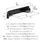 Amerock Haven 3 inch or 3-3/4 inch (76mm or 96mm) Center-to-Center Oil-Rubbed Bronze Cabinet Cup Pull, 25PK 25VMP37180ORB - alternate 3
