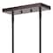 Jonathan Y Julian 33.5" 8-Light Farmhouse Bohemian Iron/Glass Linear LED Pendant, Oil Rubbed Bronze/Clear JYL7570A - alternate 4