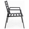 Leisuremod Chelsea Modern Patio Dining Armchair in Aluminum with Removable Cushions, Orange CC20BL-OR - alternate 2