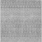Homeroots 9' X 12' Silver Gray And Ivory Tribal Washable Indoor Outdoor Area Rug 582648 - alternate 4