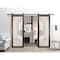 Sartodoors Sturdy Double Barn Door with Frosted Glass Planum 2113 48x84 (2* 24x84) Solid Core Modern Interior PLANUM2113DB-CA-48 x 84 (2* 24x84) - alternate 4