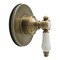 Kingston Brass Single-Handle Six-Way Diverter Valve with Round Trim Kit, Antique Brass KS4033BPL - alternate 1