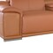 Homeroots Camel Italian Leather Power Reclining U Shaped Seven Piece Corner Sectional With Console 366352 - alternate 4