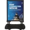 M&T Displays 30x40 Inch Poster Sign Holder Aluminum WindPro Lite Black Sidewalk Sign, Weather & Wind Resistant USWPL10B34X2000 - alternate 4