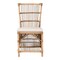 Baxton Studio Kim Modern Bohemian White Fabric and Natural Brown Rattan Dining Chair 224-12835-ZORO - alternate 2