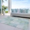 Homeroots 8' X 10' Blue Geometric Washable Indoor Outdoor Area Rug 608166 - alternate 4