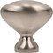 Designperfect 1-1/4 Overall Length Oval Cabinet Knob, Brushed Satin Nickel DPA-B7KSNB - alternate 3