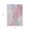 Homeroots 8' X 10' Blush Ivory And Blue Abstract Washable Indoor Outdoor Area Rug 617392 - alternate 3
