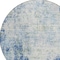 Homeroots 8' Denim Blue And Ivory Round Abstract Washable Indoor Outdoor Area Rug 612318 - alternate 3