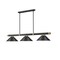 Z-Lite Vanguard Matte Black + Rubbed Brass 3 Light Billiard 3050-3MB-RB-MB15 - alternate 1