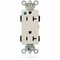 Leviton Straight Blade Receptacle, 5-20R, 20 A, 125V AC, Flush Mount, Self-Grounded M1636-HGT - alternate 1