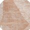 Homeroots 8' Salmon Copper And Ivory Round Abstract Washable Indoor Outdoor Area Rug 587604 - alternate 4