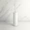 Gatco Latitude II Stainless Steel Toilet Brush Holder, Matte White 1481W - alternate 2