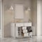 James Martin Vanities Bellshire 48" Single Vanity, Bright White w/ 3 CM Carrara Marble Top 660-V48-BW-3CAR - alternate 4