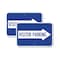 Signmission Visitor Parking With Right Arrow, 12'' X 18'' 2 Signs, Heavy Gauge Aluminum, 2PK A-1218-2PACK-24376 - alternate 1
