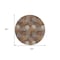 Homeroots 8' Brown Gray And Ivory Round Polka Dot Washable Indoor Outdoor Area Rug 594240 - alternate 4
