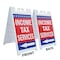 Signmission Income Tax Servies With Arrow, A-Frame & 2 Decals Installed, Heavy-Duty Plastic Frame SBHD-D-2436-IncomeTaxServiesWithArrow - alternate 4