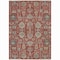 Homeroots 8' X 10' Red Beige And Charcoal Oriental Washable Indoor Outdoor Area Rug 582131 - alternate 6