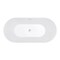 Kingston Brass 67" Acrylic Oval Double Ended Freestanding Tub with Drain, Glossy White VTOV673223 - alternate 3