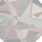 Homeroots 8' Blush Ivory And Gray Round Geometric Washable Indoor Outdoor Area Rug 616690 - alternate 4
