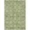 Homeroots 5' X 8' Green Gray And Ivory Floral Washable Indoor Outdoor Area Rug 595944 - alternate 2